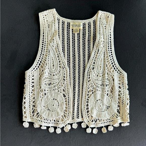 Ralph Lauren Tops - Ralph Lauren Denim & Supply Crochet Fringe Vest - Medium